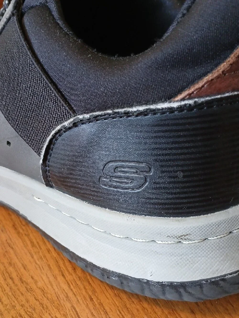 Skechers Black Wide Fit Air-Cooled Memory Foam Slip-On Loafer